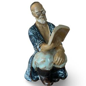 Vintage Chinese Mud Man Shiwan Ceramic Sculpture